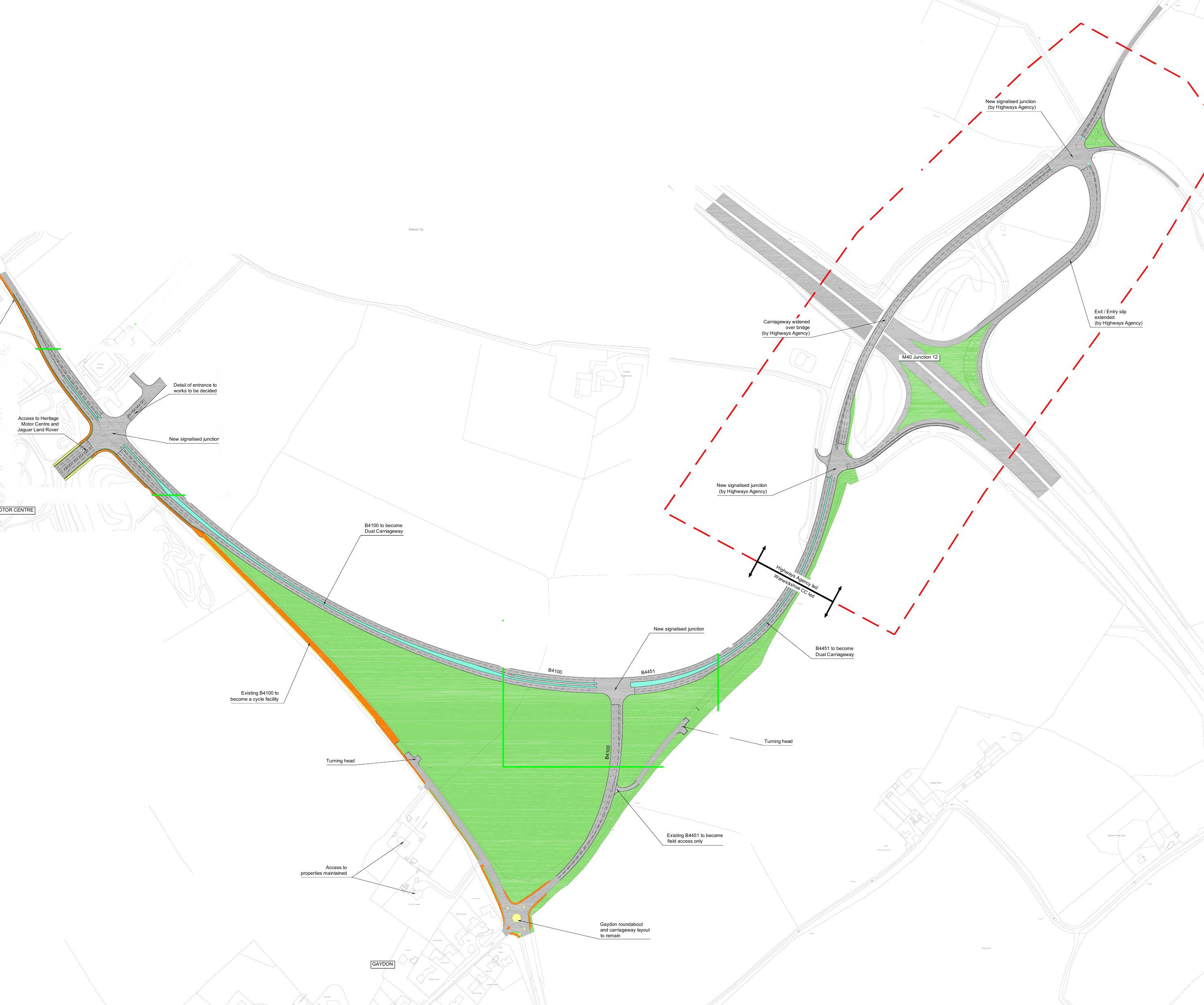 M40 Junction plan first draft