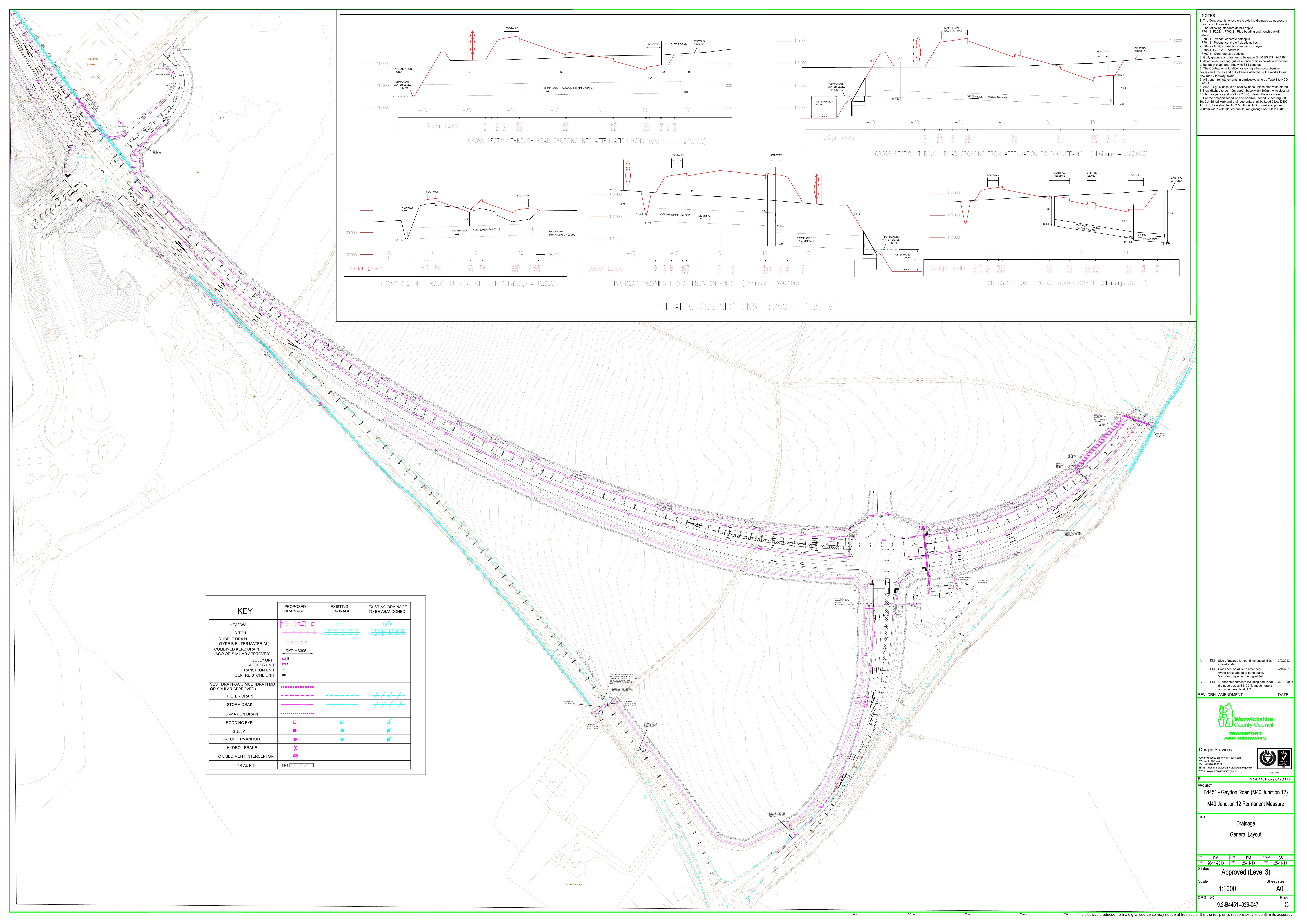 M40 Junction November 2013 scale 200%