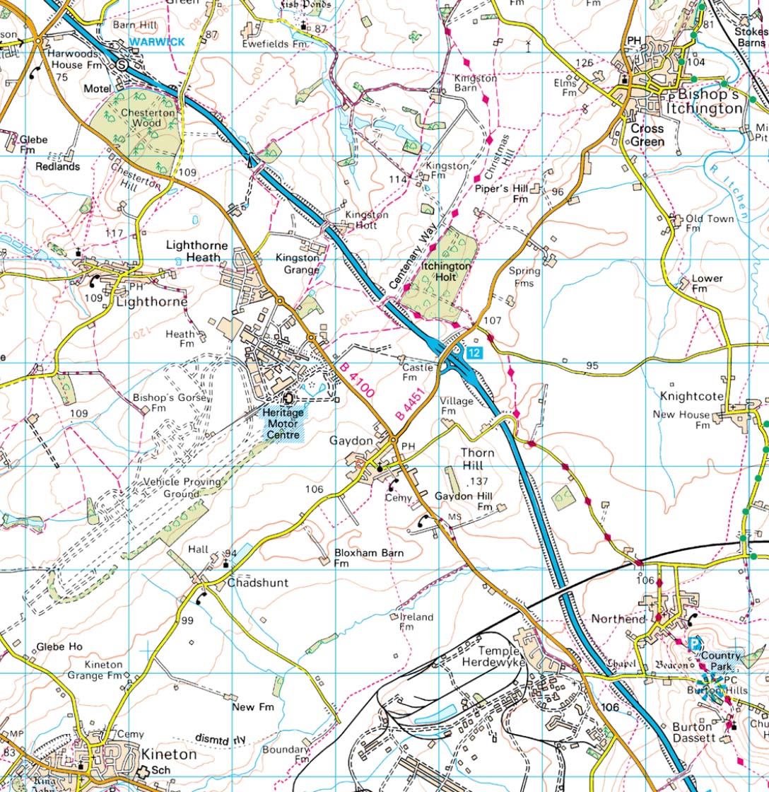 Gaydon Map